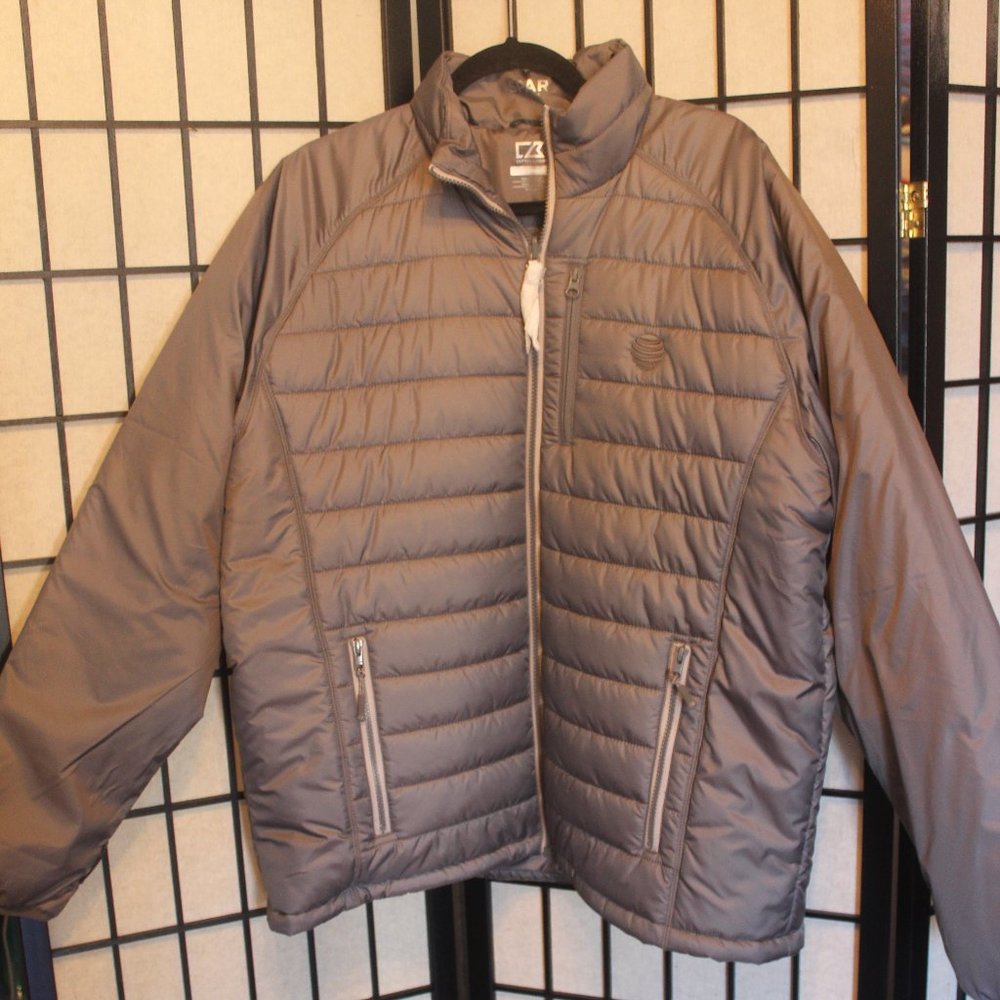 XL Men's New Cutter & Buck Spark Systems Grey Jacket